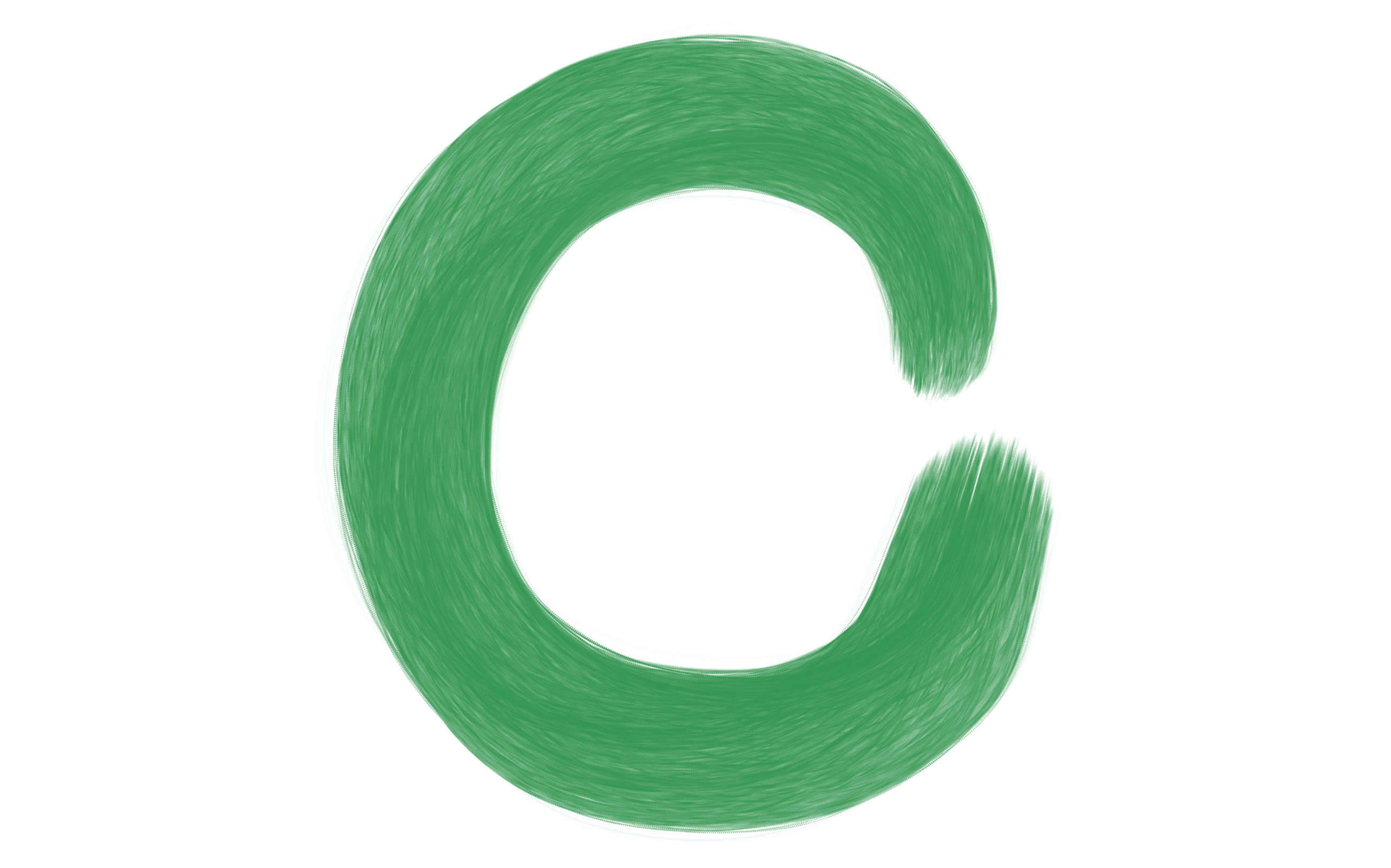 Morning Circle logo: a green letter C shaped like a zen Enso